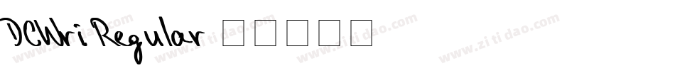 DCWri Regular字体转换
